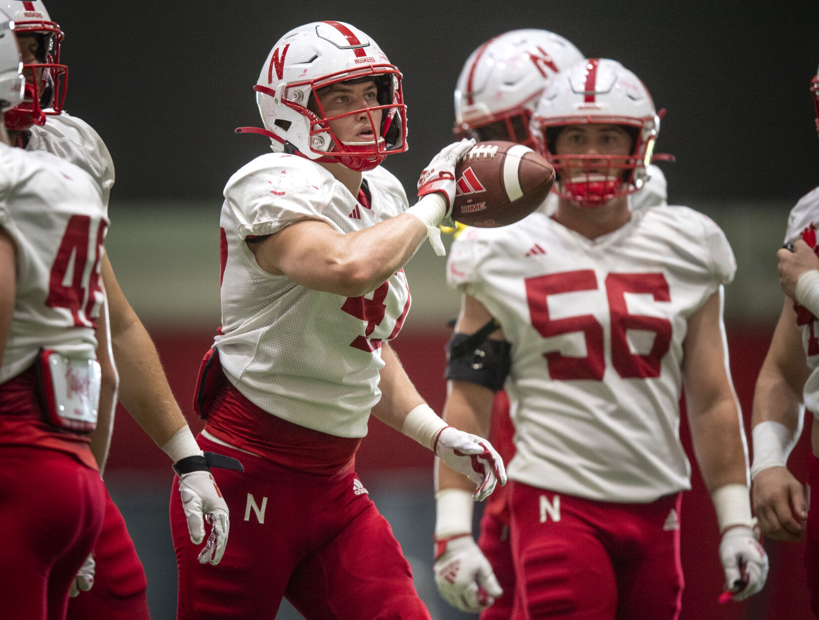 NU football practice, 8.8